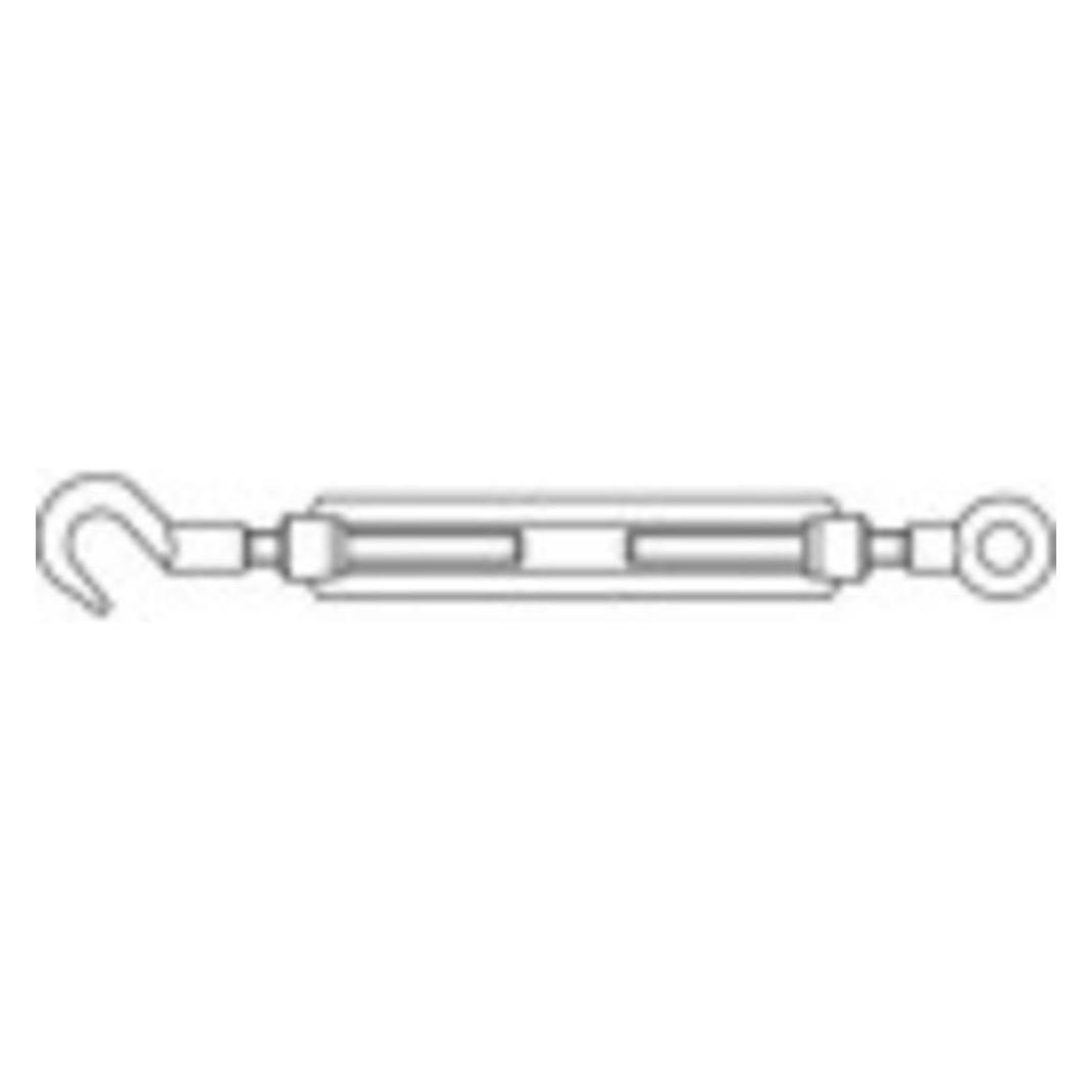 Toolcraft Spannschloss Haken-Öse M16 Sta (136607)