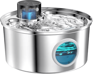 Inspire Curations AquaSense Wireless Stainless Steel Pet Water Fountain only Pet Water A