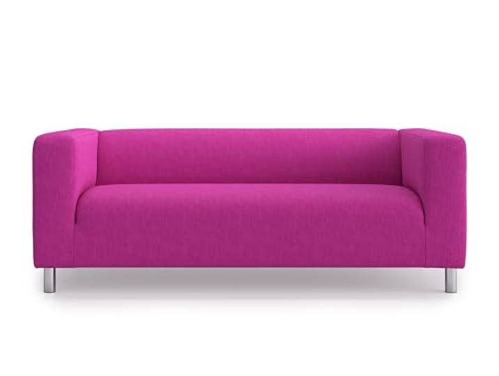 MASTERS OF COVERS Vervangende bankhoes geschikt voor IKEA Klippan 2-zits bank\, handgemaakte hoes\, bankbescherming\, polyester 179 x 88 x 88 cm (FUKSia)
