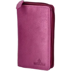 The Skandinavian Brand Damen Leder Geldbörse - fuchsia