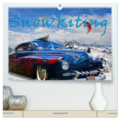 Snowkiting (hochwertiger Premium Wandkalender 2027 DIN A2 quer), Kunstdruck in Hochglanz