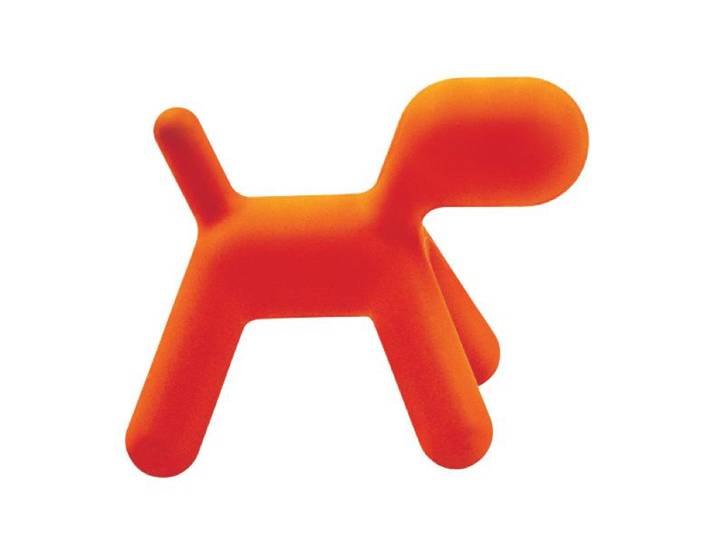 MAGIS chaise pour enfants chien abstrait PUPPY EXTRA LARGE (Orange - Polyéthylène)