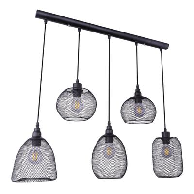 GLOBO LIGHTING Pendelleuchte "ANYA", schwarz, 1 Stk., Leuchten, Hängeleuchte, Hängeleuchte, kürzbar, unterschiedliche Schirme, Pendelleuchte