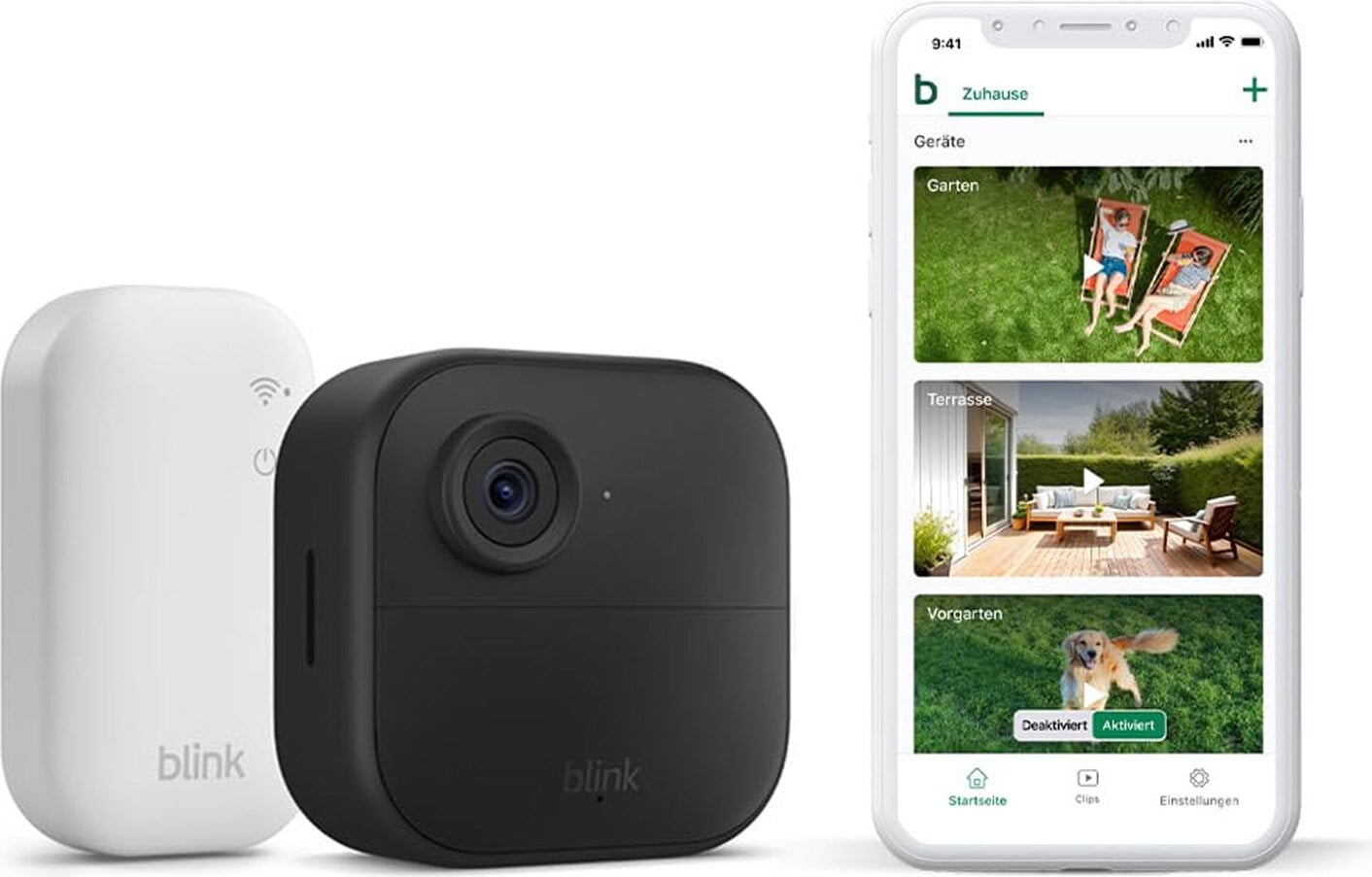 Blink Outdoor 4 Netwerkbewakingscamera - Draadloos Wi-Fi - 1080p - Weerbestendig - Met Sync Module Core