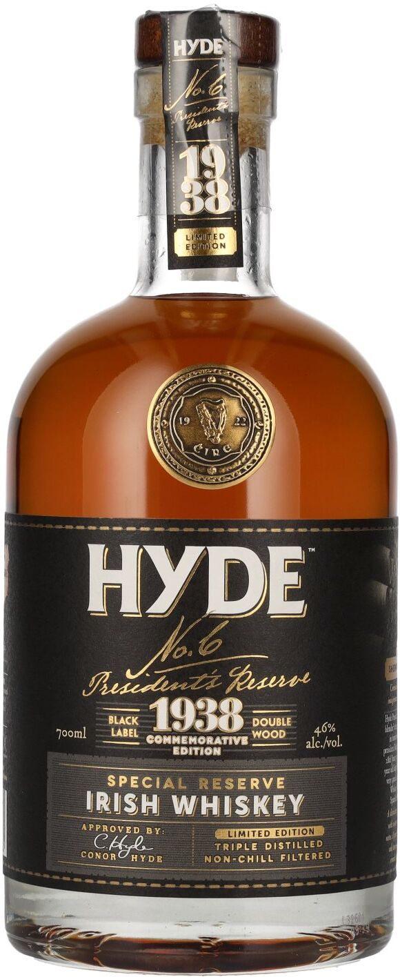 Hyde Whiskey Hyde No.6 PRESIDENT'S RESERVE 1938 Commemorative Edition Special Reserve 46% Vol. 0,7l