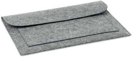 Pochette personnalisé en feutre POUCHLO PET recyclé gris