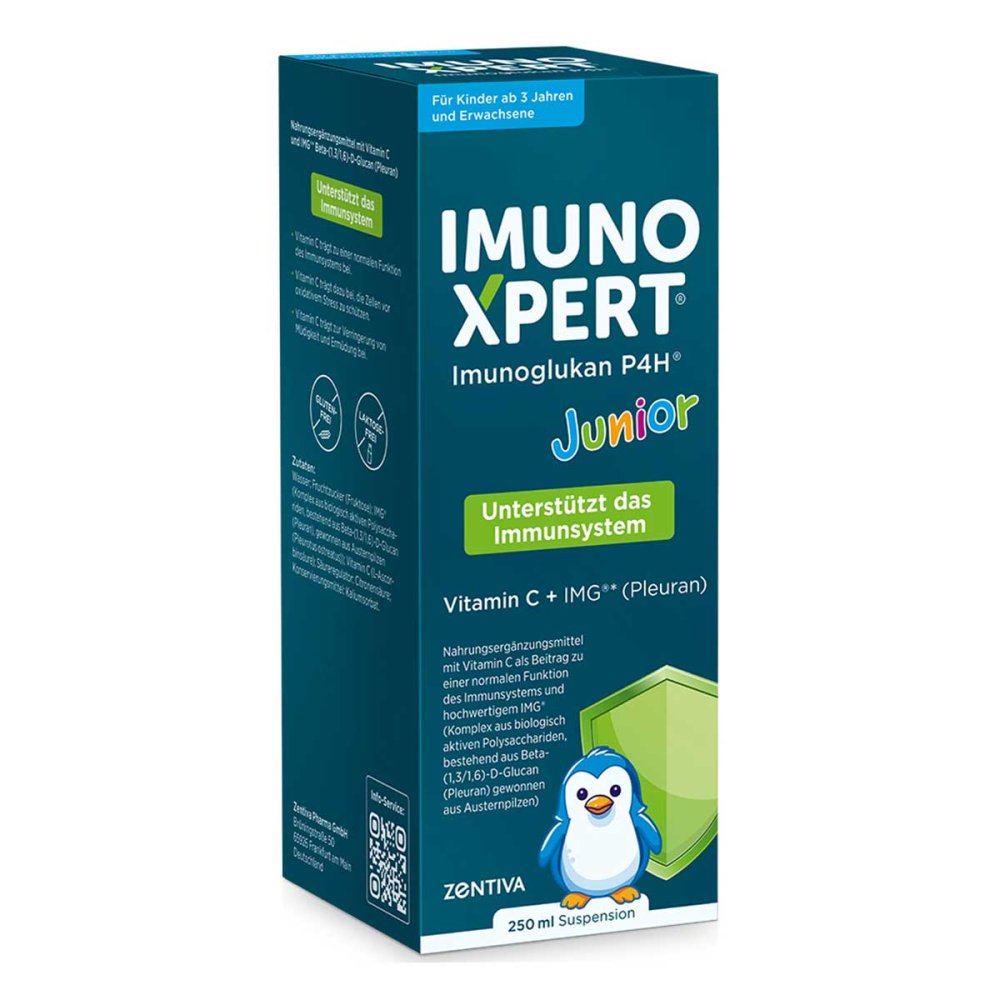 Zentiva Pharma GmbH ImunoXpert Junior 250 ml Susp Vit.C + Beta-Glucan 20368564
