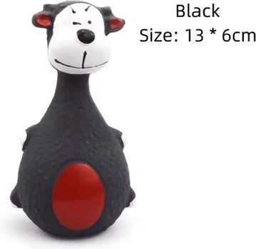Inspire Picks Jungle Squeak Interactive Dog Chew Toy For Small & Large Dogs black