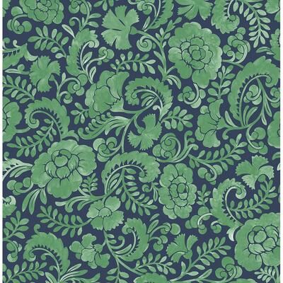 NextWall Tonal Paisley Peel and Stick Wallpaper