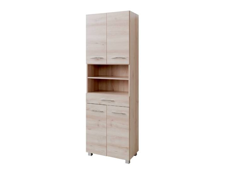 Hochschrank I 60cm Braun/Buche Dekor