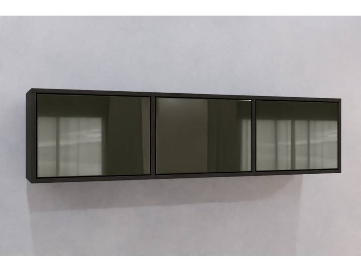 Hängeschrank Sideboard nach Maß - RAL 6007 Flaschengrün - 40x160x30cm - Individuell konfigurieren