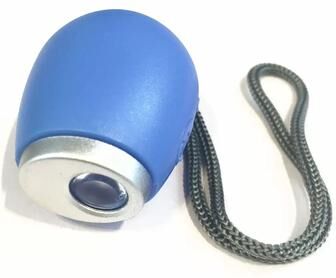 Universal Stock Lumi Time Projection Clock Keychain LED Flashlight Portable Digital Time Projector blue