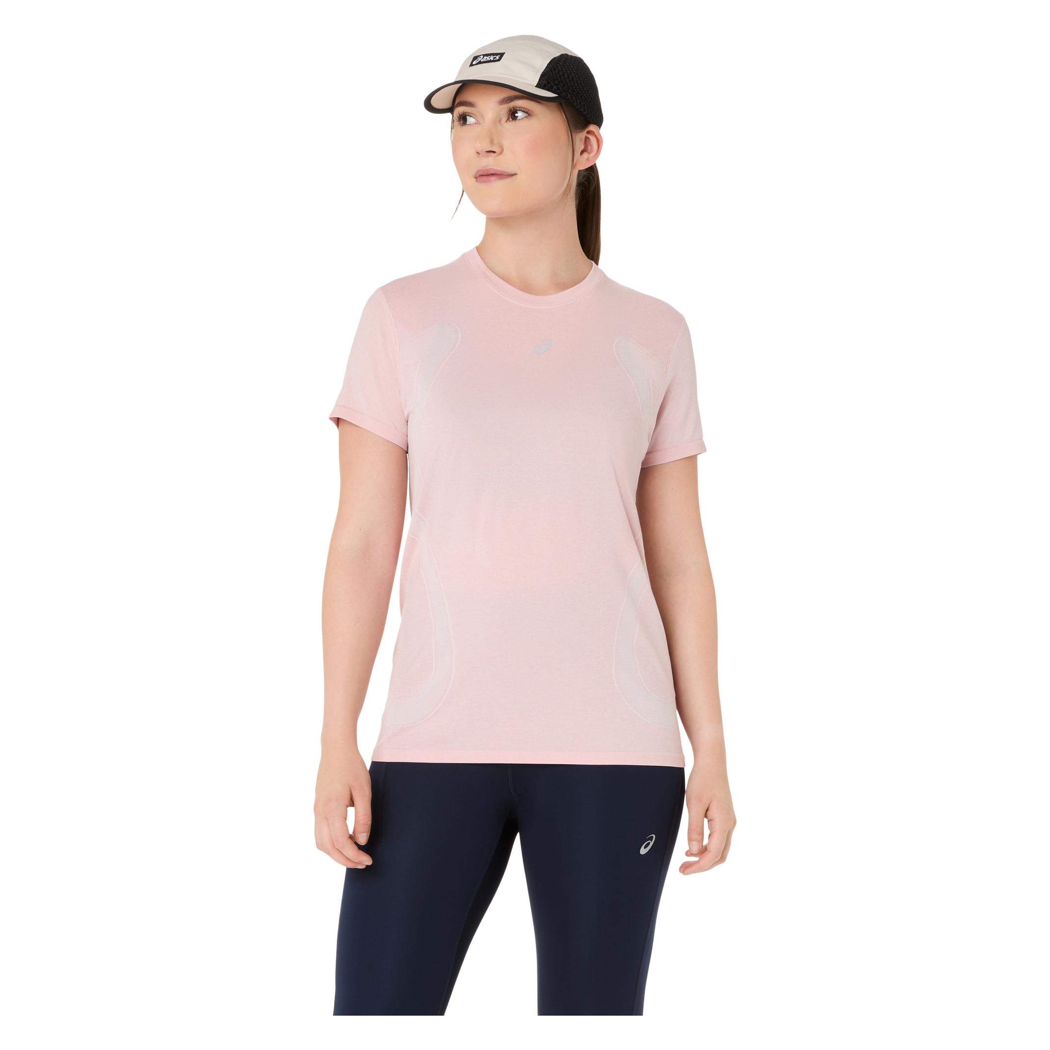 ASICS Nahtloses Kurzarm-Top für Damen (Strassenbahn) (S) (2012D292/700)