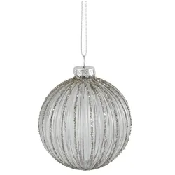 HOME STORY Weihnachtsbaumkugel   , Glas,Aluminium , Maße (cm): H: 8  Ø: 8