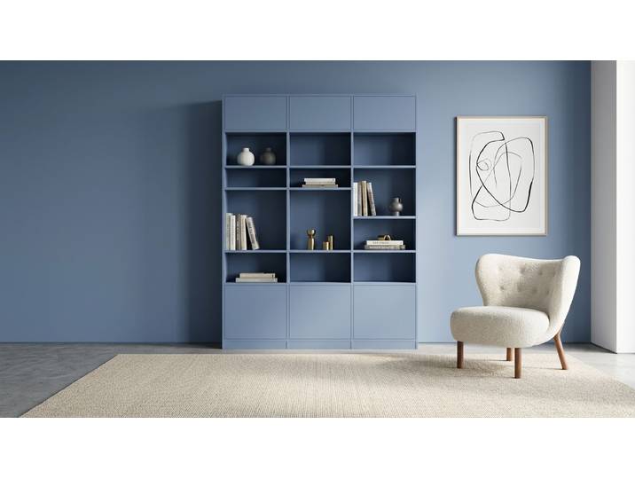 Blaues Bücherregal Premium Dekore Nebelblau