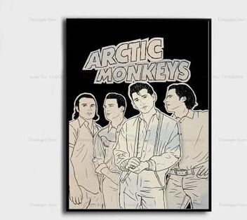 Uplifted Finds Arctic Monkeys Album Cover Poster   High Definition Music Wall Art Canvas 14 50 X 70 Cm No Frame