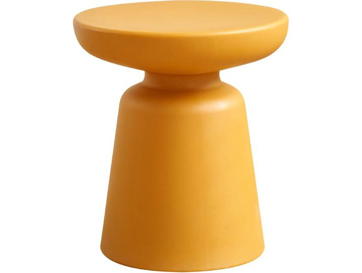 Bijzettafel Posio ronde salontafel 40 cm geel [en.casa]