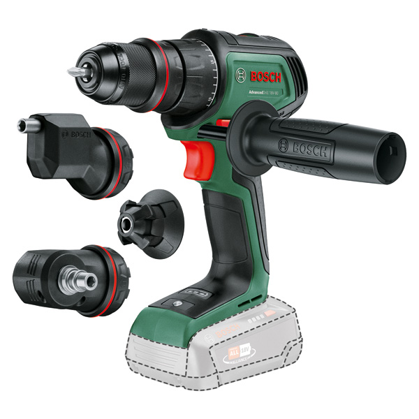 Bosch Akku-Bohrschrauber AdvancedDrill 18V-80 QuickSnap + 3 Aufsätze 06039E2003