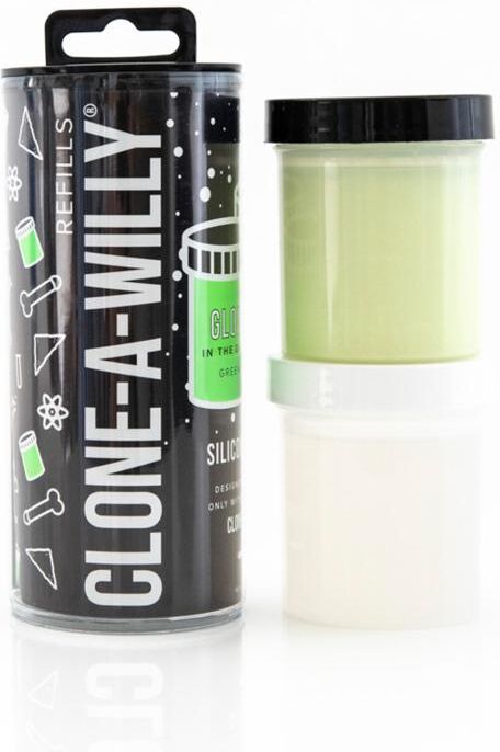 Empire Labs Clone-A-Willy - Navulling Siliconenrubber - Glow in the Dark Groen