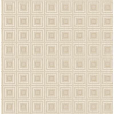 Seabrook Designs Linette Squares Unpasted Wallpaper