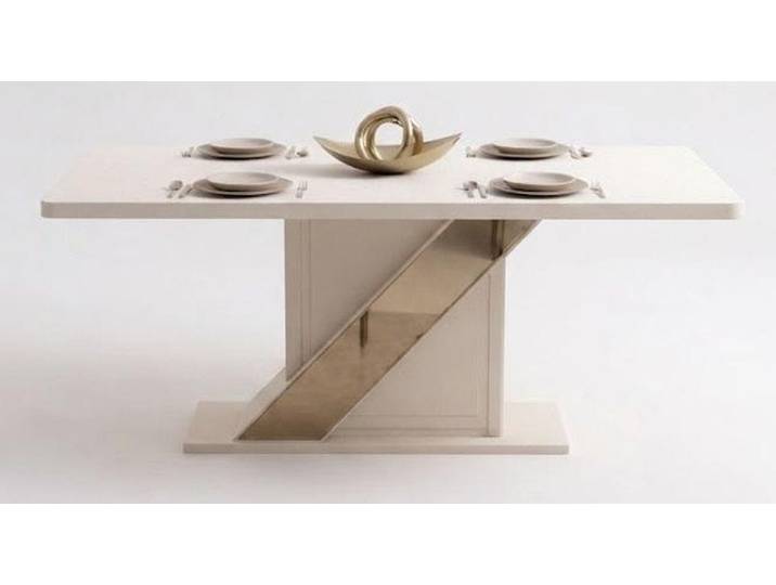 Xlmoebel Säulen-Esstisch Esstisch Weiß Modern Exklusiv Hochwertig Zeitlos Esszimmer (1-tlg)
