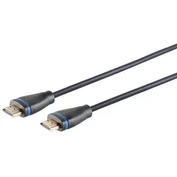 High Speed HDMI Kabel, UHD, Eco, sw/blau, 2m