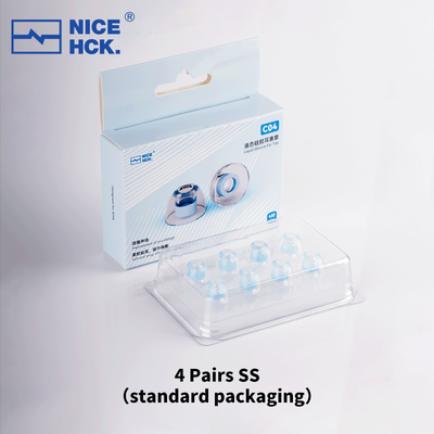 Modern Mode Marketplace Skin Friendly Liquid Silicone Ear Tips Flexible Noise Isolating Reusable Eartips For Explorer NX8 Cantor 4 Pairs Ss