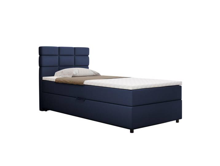 Homesy Boxbett Reve 100 x 200 cm mit Bettkasten und Lattenrost ohne matratze - dunkelblau, Dunkelblau, Holz, Mode, 100x200 cm, Schlafzimmer, Betten, Boxspringbetten