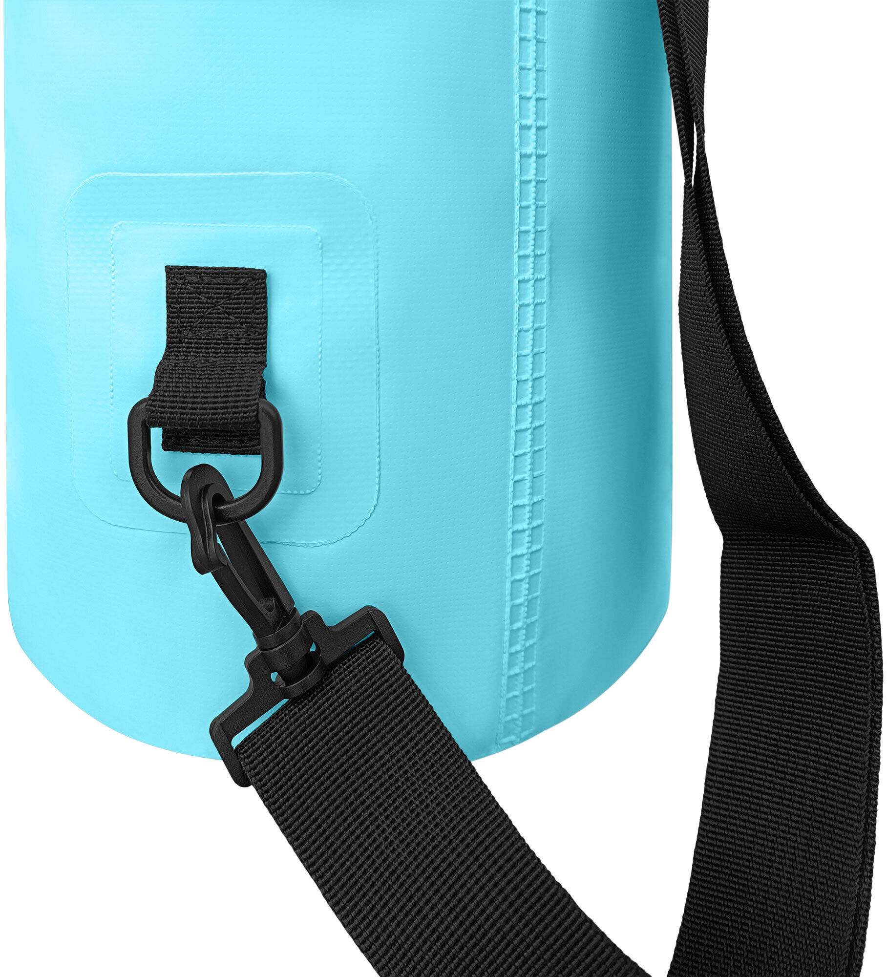Packsack YEAZ "Wasserfester Packsack 40L ISAR", Gr. 40, blau (hellblau), Obermaterial: 100% PVC PVC., Taschen