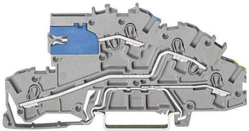 WAGO 2003-7641 Installationsetagenklemme 5.20mm Zugfeder Belegung: NT, L, PE Grau