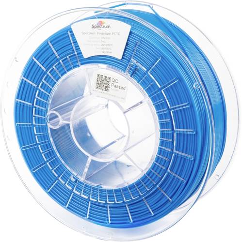 Spectrum Filaments 80663 Premium PCTG Filament PCTG chemisch beständig, geruchsarm 1.75mm 1000g Sky Blue, Himmelblau, Blau 1St.