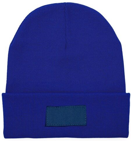 Bonnet double épaisseur personnalisable en acrylique Bulnes Bleu Royal TAILLE UNIQUE ADULTE