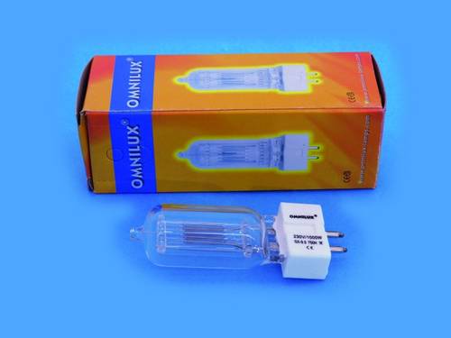 Omnilux Studiolampe Halogen Lichteffekt Leuchtmittel 230V GX9.5 1000W Weiß