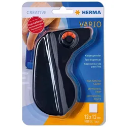 HERMA Klebespender Vario, fest haftend, schwarz, 1000 Klebestücke