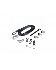 StarTech.com Laptop/Desktop & Peripheral Lock Kit 9.8ft 3m Cable Arbeitsplatzverriegelungskit diebstahlsicher schwarz & silber 3 m (3M4-DESK-LOCKING-KIT)