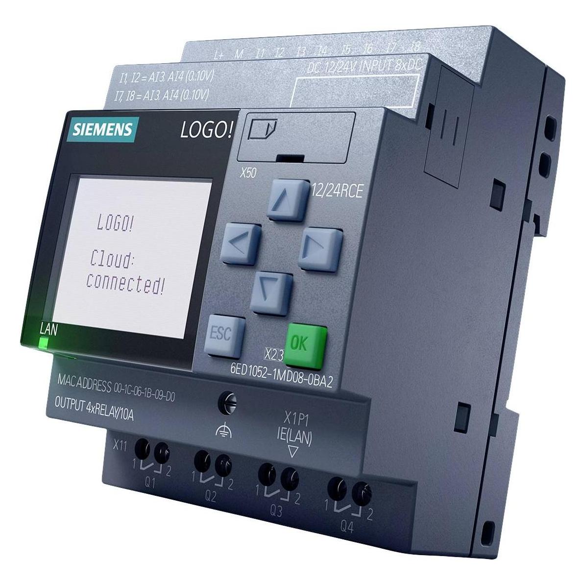 Siemens LOGO! 24 RCEo 6ED1052-2HB08-0BA2 (6ED10522HB080BA2)