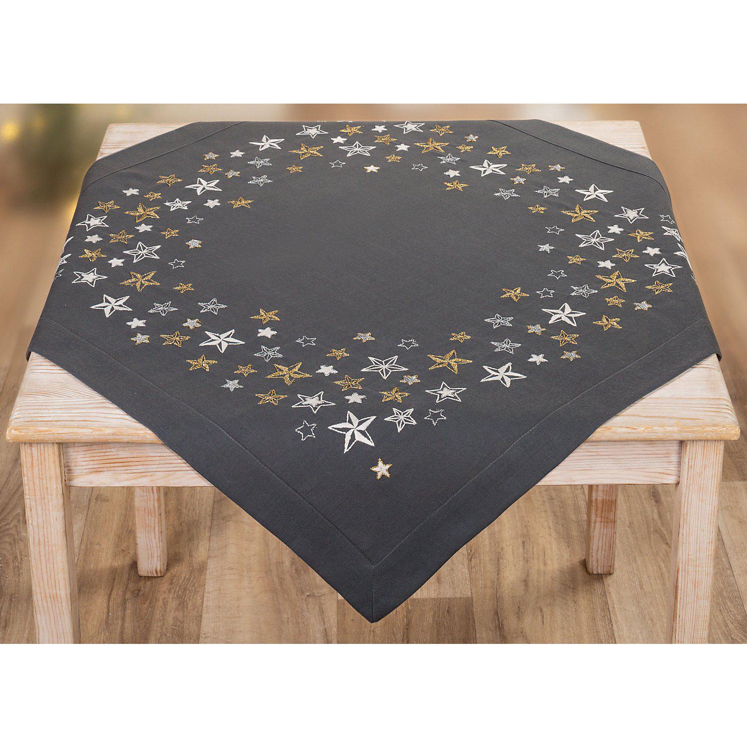 Stickmitteldecke "Sternenhimmel"