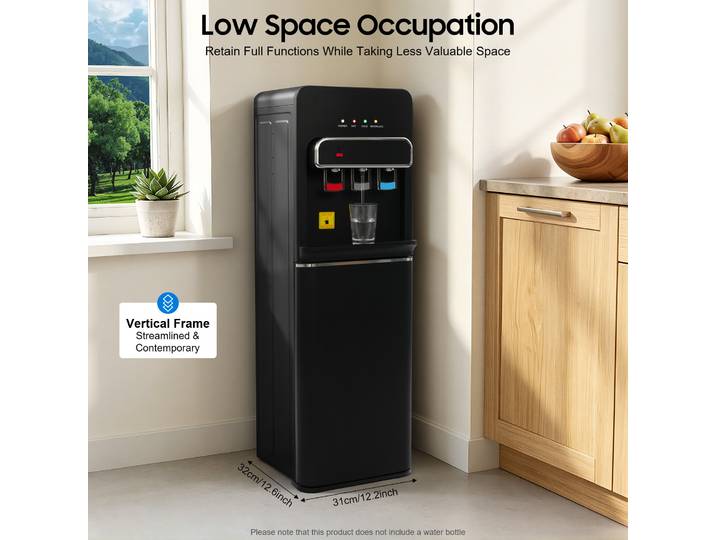 Distributeur d'eau à chargement par le bas, 550W, chaud et froid, sur pied, triple bec, chauffage rapide pour la maison, le bureau et les restaurants