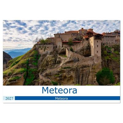 Meteora - Dem Himmel so nah (Wandkalender 2027 DIN A2 quer), CALVENDO Monatskalender