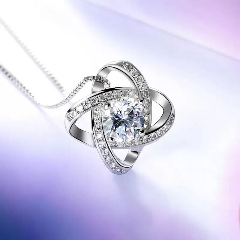 INF Collier avec pendentif trèfle à quatre feuilles