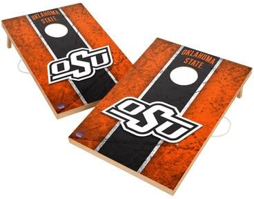 Skip's Garage Vintage Oklahoma State University Cowboys 2x4 Tailgate Cornhole Boards