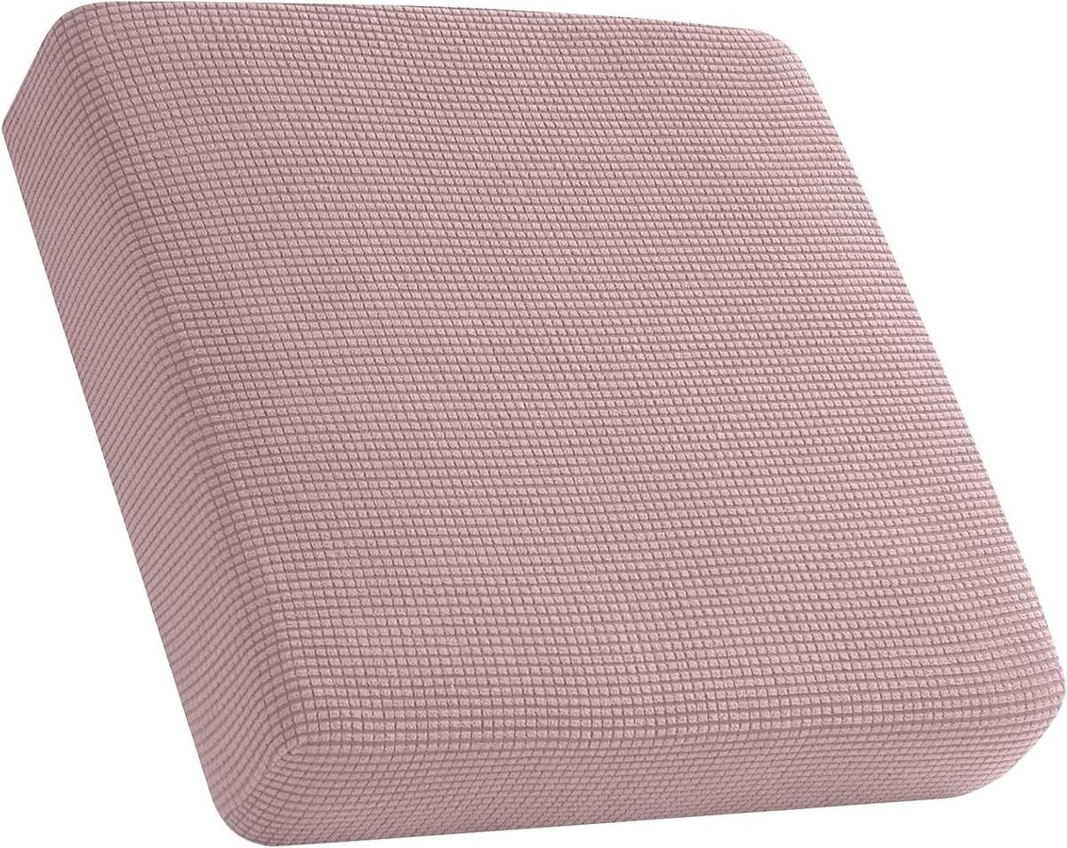 Roze Stretch Jacquard Bankkussenhoes voor 1-zits bank
