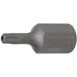 BGS Bit Länge 30 mm Antrieb Außensechskant 10 mm (3/8") T-Profil (für Torx) mit Bohrung T20 - 4620