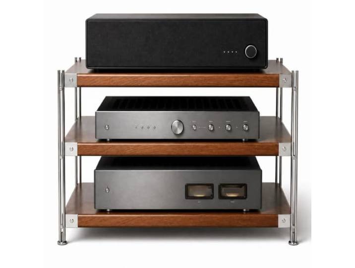 Verstellbarer Heim-Audio-Rack-Schrank HiFi-Stereo-Ständer Für DVD-CD-Player Home-Office-AV-Komponenten-Organizer-Regal Für Receiver, Verstärker, Medienaufbewahrung(60*51*70cm/3Tier)