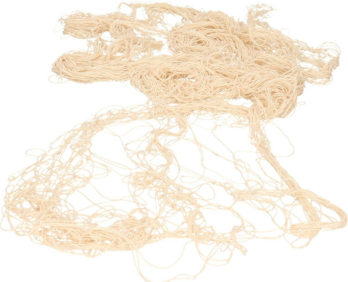 Gerkimex visnet beige 200 x 400 cm voor maritieme decoratie