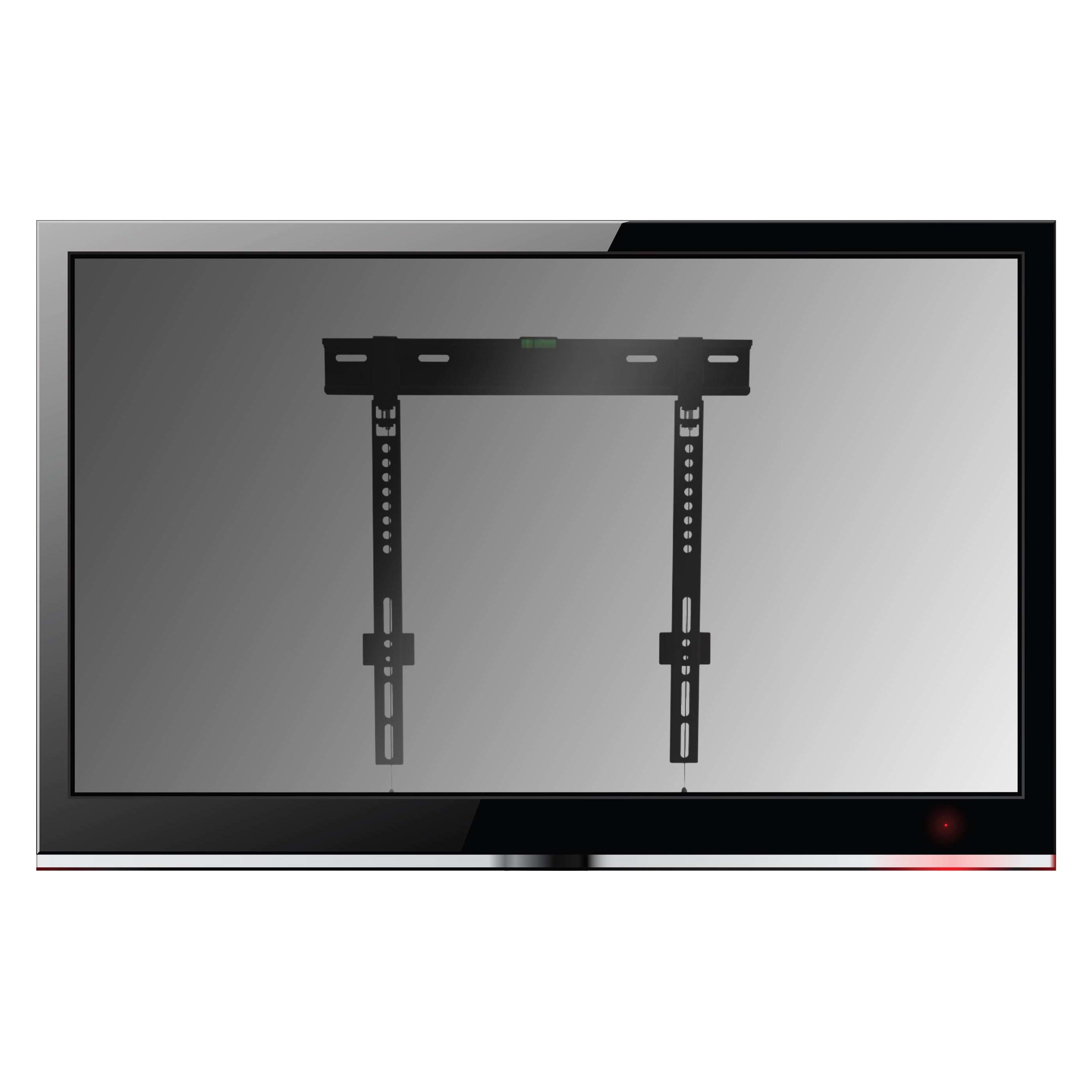 equip Pro Fixed TV Wall Mount Bracket - Klammer für Flachbildschirm - Stahl - pulverbe (Wand, 55 kg, 32" - 55") (650363)