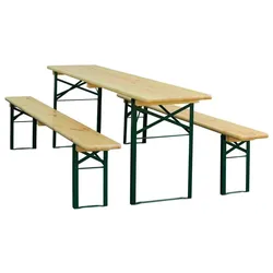 Dönges, Gartentisch + Balkontisch, Festzeltgarnitur, Ausführung Normal (220 x 50 x 72 cm)