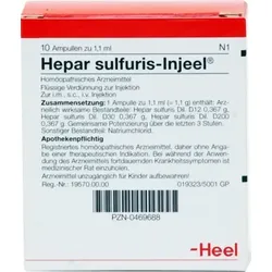 HEPAR SULFURIS INJEEL Ampullen 10 St Ampullen