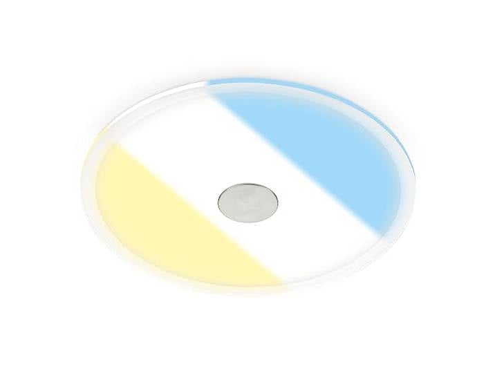 BRILONER - 1x spot LED à encastrer 230V\, spot LED salle de bain IP44\, plafonnier\, spots LED\, spots plafonniers plats\, lampe de salle de bain\, couleur de lumière réglable