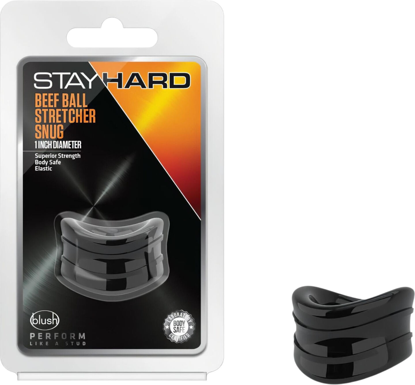 blush Stay Hard Beef - strong ball stretcher (black)